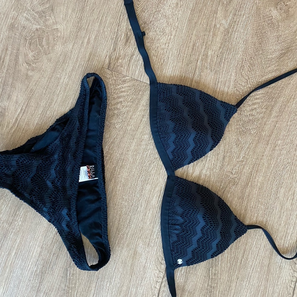 Billabong mesh detail swimsuit